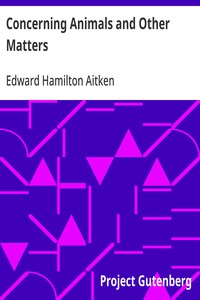 Cover of Concerning Animals and Other Matters — Reading Notes
