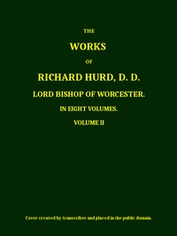 Cover of The works of Richard Hurd, volum...