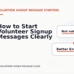 How to Start Volunteer Signup Messages Clearly