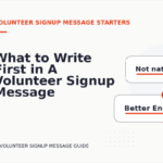 What to Write First in A Volunteer Signup Message