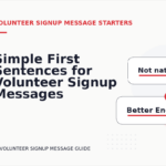 Simple First Sentences for Volunteer Signup Messages