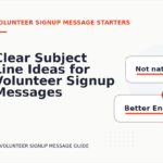 Clear Subject Line Ideas for Volunteer Signup Messages