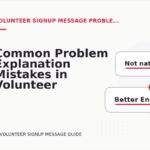 Common Problem Explanation Mistakes in Volunteer Signup Message English
