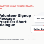 Volunteer Signup Message Practice: Short Dialogue Examples