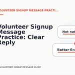 Volunteer Signup Message Practice: Clear Reply Patterns