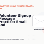 Volunteer Signup Message Practice: Email and Message Examples