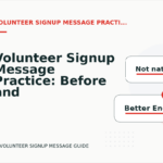 Volunteer Signup Message Practice: Before and After Corrections